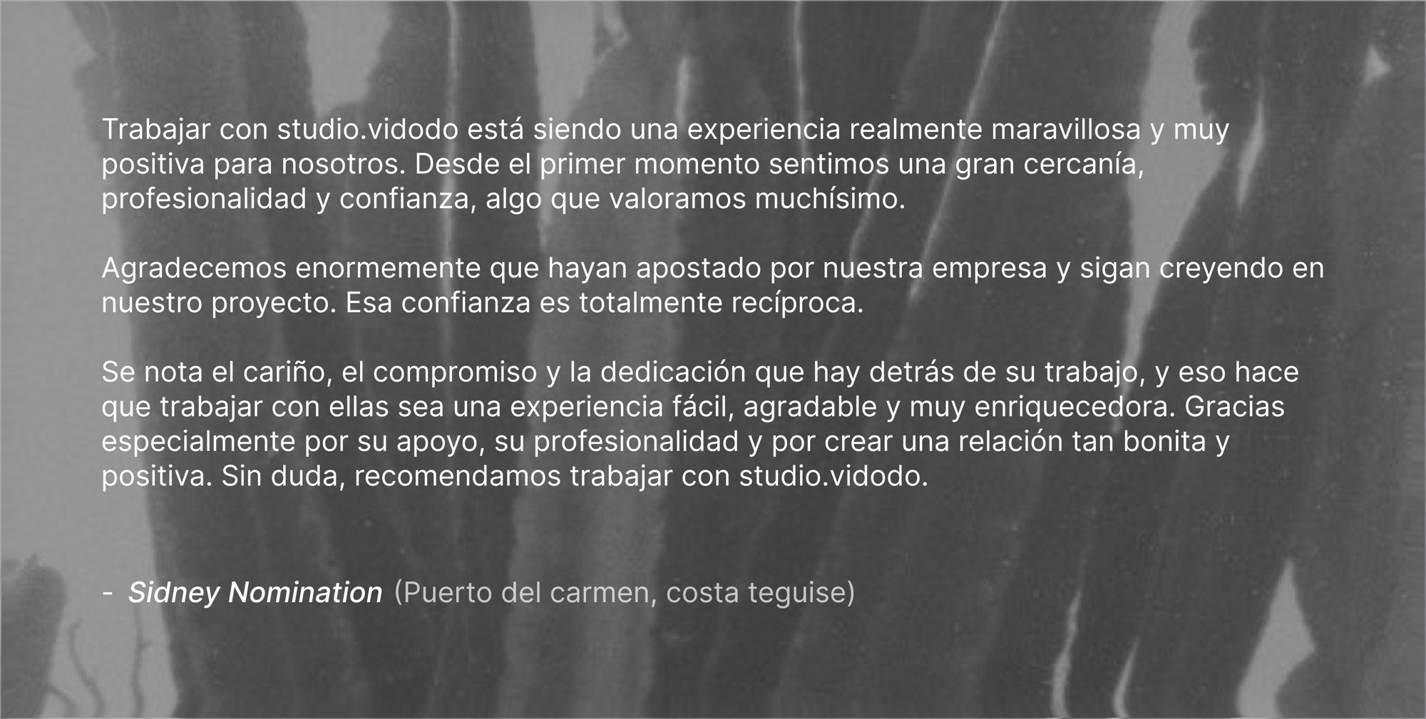 Reseña — Sidney Nomination · Puerto del Carmen, Costa Teguise